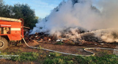 Нелегальная свалка загорелась в Большеболдинском районе
