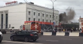 В районе Московского вокзала в Нижнем Новгороде появились клубы черного дыма