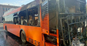 Автобус сгорел дотла в Нижнем Новгороде: пассажиры успели спастись