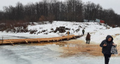 В Нижегородской области открыли движение по ледовой переправе через реку в соседнюю республику