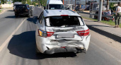 В Борском районе водитель KIA протаранил Lada Vesta с детьми