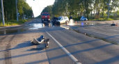 Две иномарки столкнулись в 4 часа утра в городе Бор