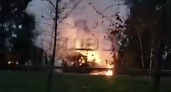 На трассе М-7 в Лысковском районе загорелся прицеп грузовика