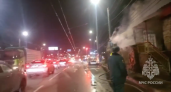 Автосервис загорелся накануне в Московском районе