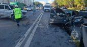 Три легковые машины столкнулись на проспекте Гагарина в Нижнем Новгороде 