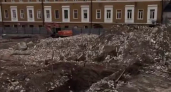 В центре Нижнего Новгорода начались археологические раскопки на месте Мытного рынка