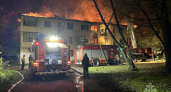 Пожар на 300 квадратов тушили этой ночью в Канавинском районе Нижнего Новгорода