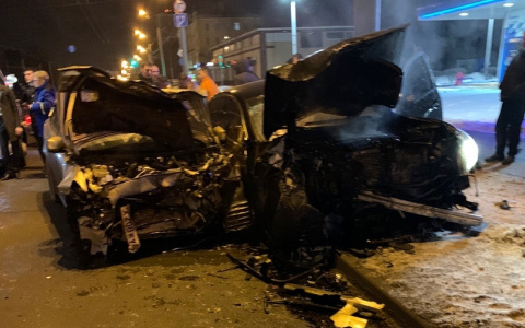 Пять человек пострадали при столкновении двух иномарок в Сормовском районе (ФОТО)