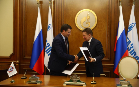Глеб Никитин и председатель правления «Газпрома» подписали карту по взаимодействию