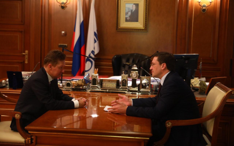 Глеб Никитин и Алексей Миллер обсудили газификацию Нижегородской области
