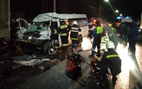16 человек пострадали и один погиб в аварии с микроавтобусом и фурой под Владимиром (ФОТО)