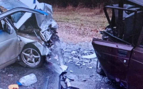 Двое мужчин погибли в лобовом ДТП на трассе в Дивеевском районе (ФОТО, ВИДЕО)