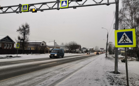 Современные пешеходные переходы обустроили на подъезде  к Нижнему Новгороду