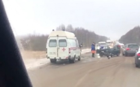 Под Богородском ВАЗ протаранил иномарку на встречке: два человека пострадали (Видео)