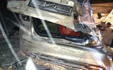 Опубликованы фото с места ДТП в Семеновском районе, после которого ребенок впал в кому