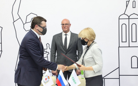 Глеб Никитин и Ольга Голодец подписали соглашение о сотрудничестве Нижегородской области и Сбербанка