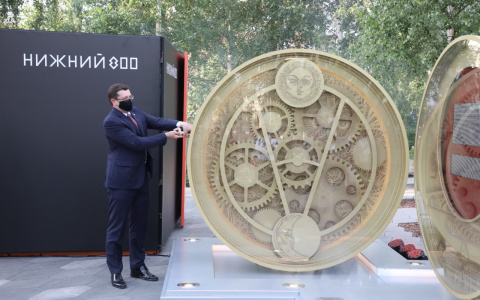 Кириенко, Чернышенко и Никитин приняли участие в церемонии запуска часов отсчета до 800-летия Нижнего Новгорода