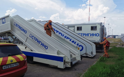 Региональный Минтранс проверил дезинфекцию помещений в нижегородском аэропорту «Стригино»