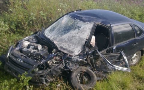 Двух пешеходов сбили на остановке в Нижегородской области: пенсионерка погибла