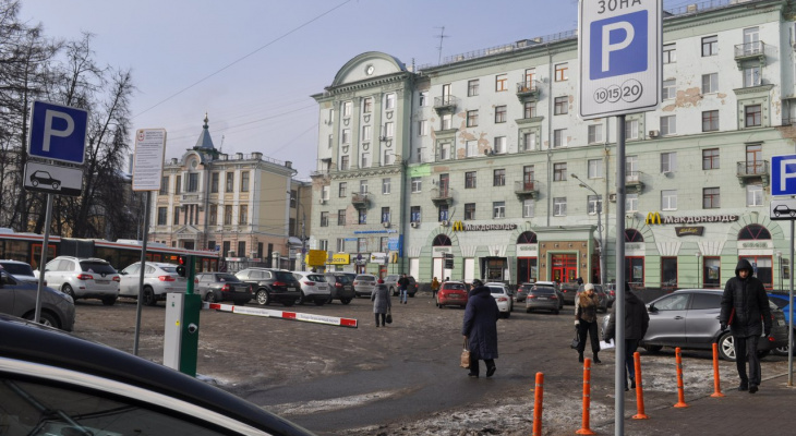 Открытие платных парковок в Нижнем Новгороде отложили до 2022 года