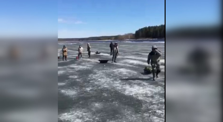 Девять рыбаков спасли с оторвавшейся льдины в Городецком районе