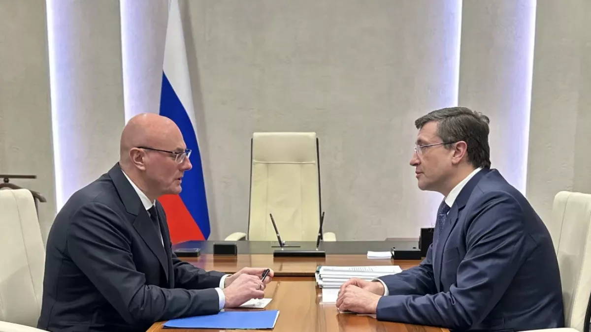 Дмитрий Чернышенко провел рабочую встречу с губернатором Нижегородской области Глебом Никитиным