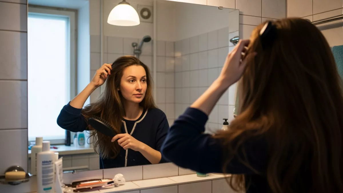 Не смывайте - лучше соберите волосы из расчески в мешочек и будет вам готовое удобрение для рассады 