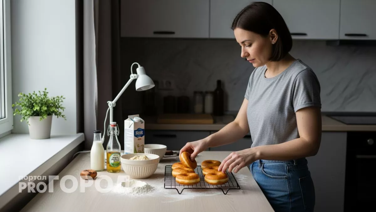 Три простых продукта и полчаса времени — пончики получаются такие мягкие, что тают во рту