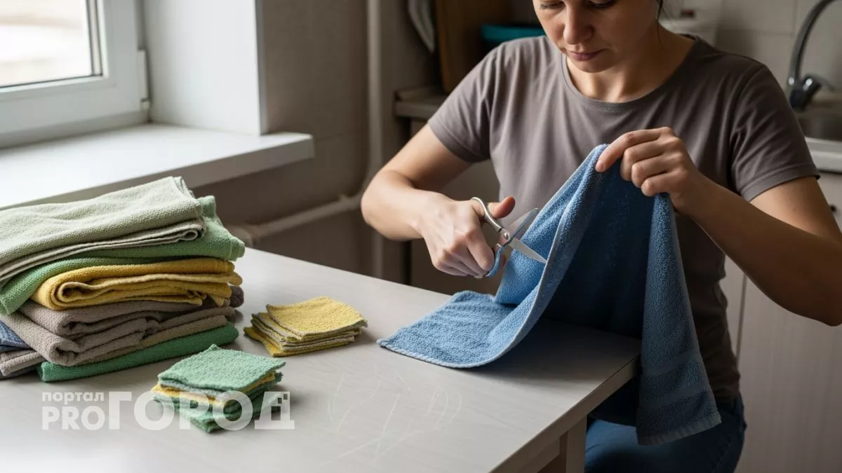 Превращаю потрепанные полотенца в незаменимые помощники по дому — 8 хитростей экономной хозяйки