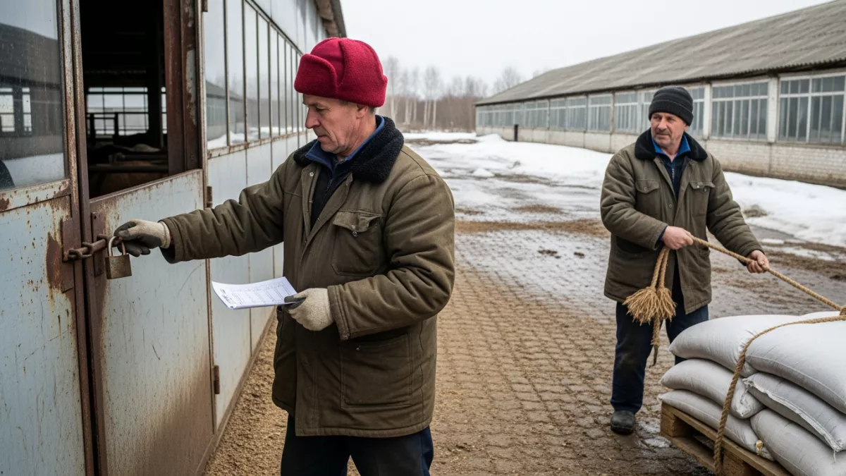 Арестованную ферму с коровником продают за долги предпринимателя