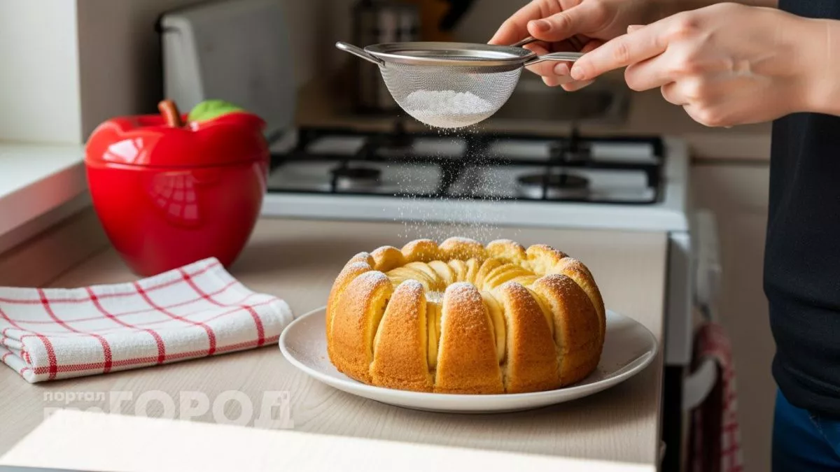  Пеку эту шарлотку весь Великий пост: без яиц и молока, а выходит пышная и пахнет на весь дом