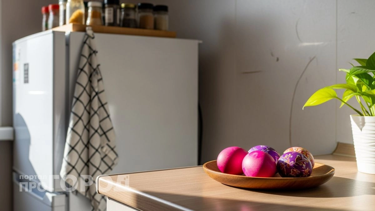 На Пасху луковую шелуху больше не варю: беру ягоду из морозилки и получаю яйца-аметисты