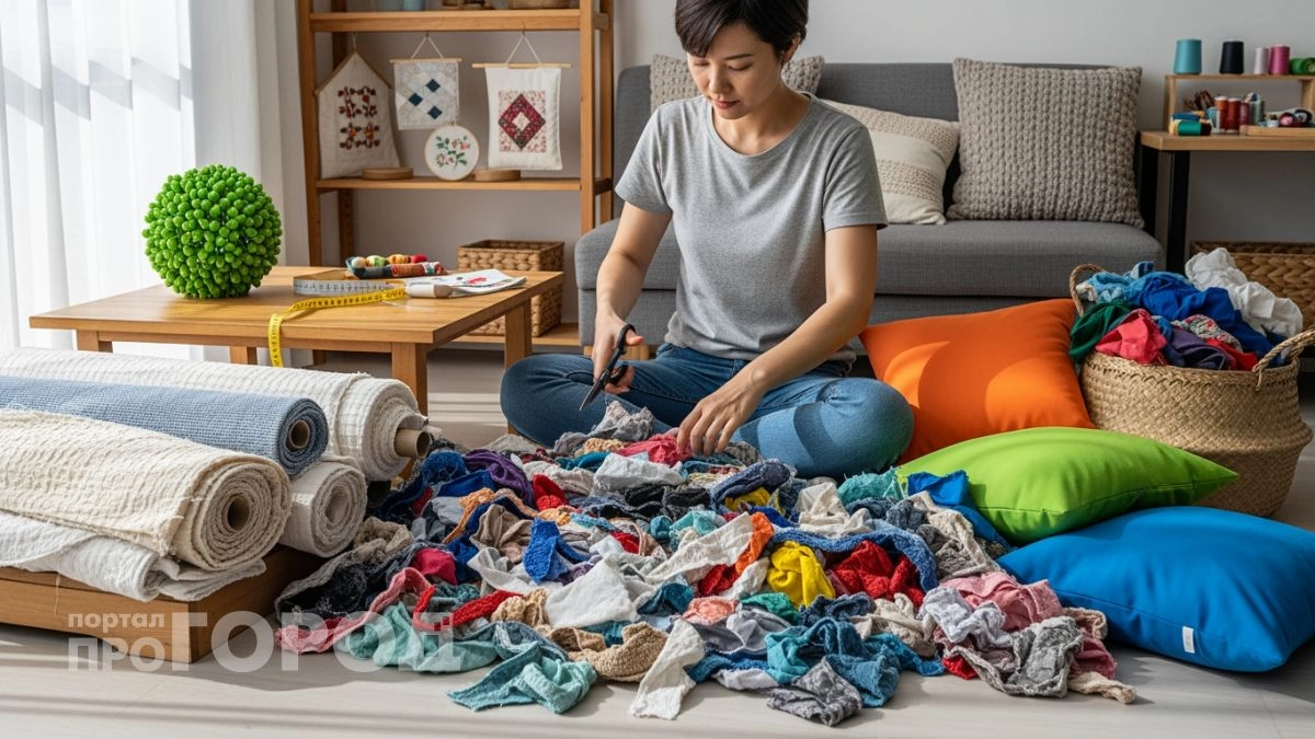 Потрёпанная одежда из шкафа становится стильным декором за полчаса — гости не верят что это самоделка