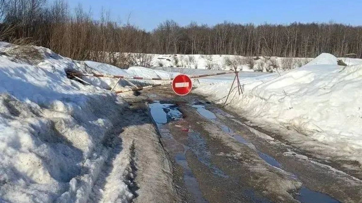 Ледовую переправу между Нижегородской областью и Чувашией закрыли из-за потепления