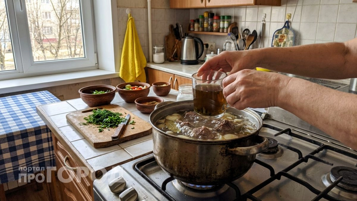 Опытные повара всегда кладут стакан в кастрюлю с мясом и получают нежнейший результат за полчаса