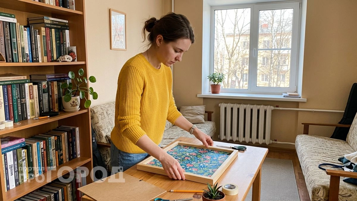 Склеила из обрезков старых обоев декор для стены всего за час, а гости думают, что это дорогой эксклюзив