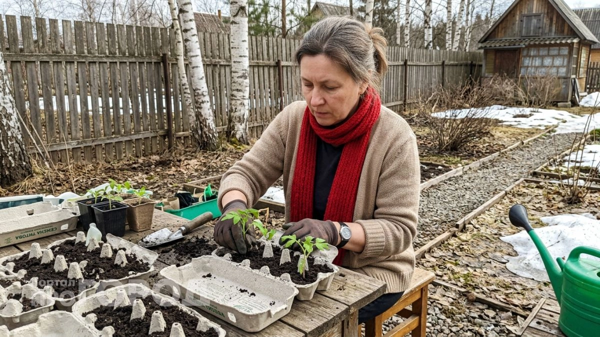 Всю зиму складывала яичные лотки на балконе — весной они заменили мне и рассадник и удобрение для грядок