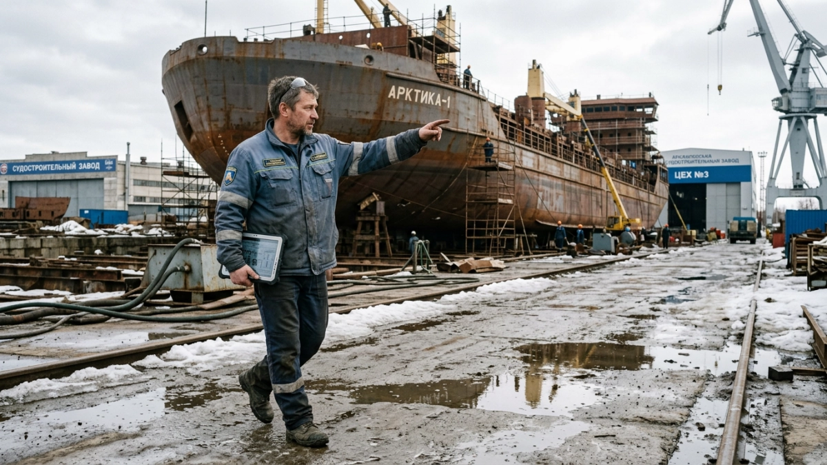 Первый из 13 краболовов-живовозов спустили на воду в Нижегородской области