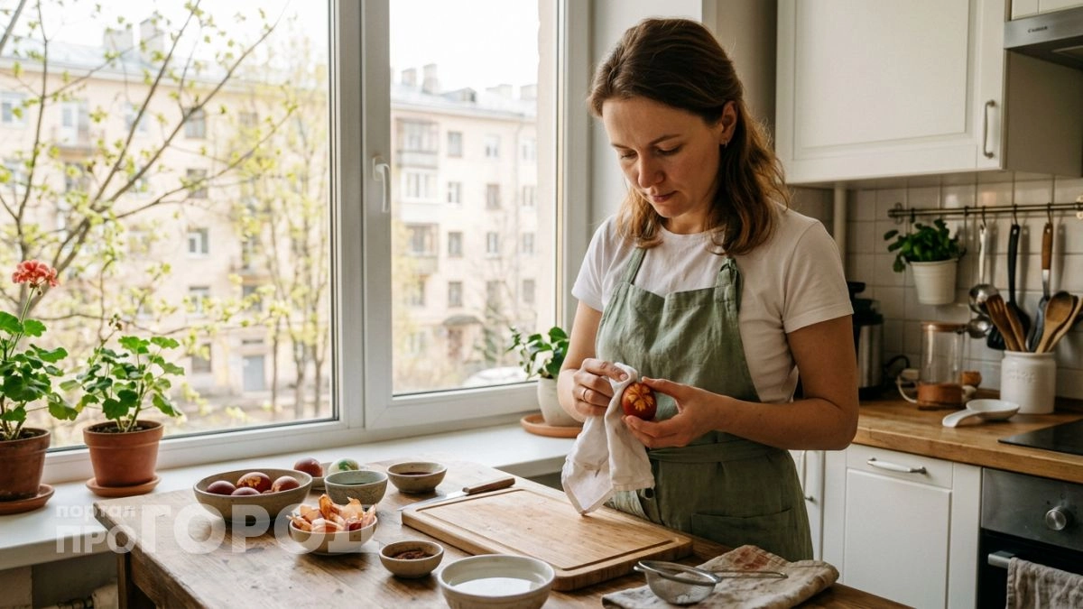 Выбросила шелуху и просто сварила яйца с копеечным овощем — через пять минут они стали насыщенного рубинового цвета