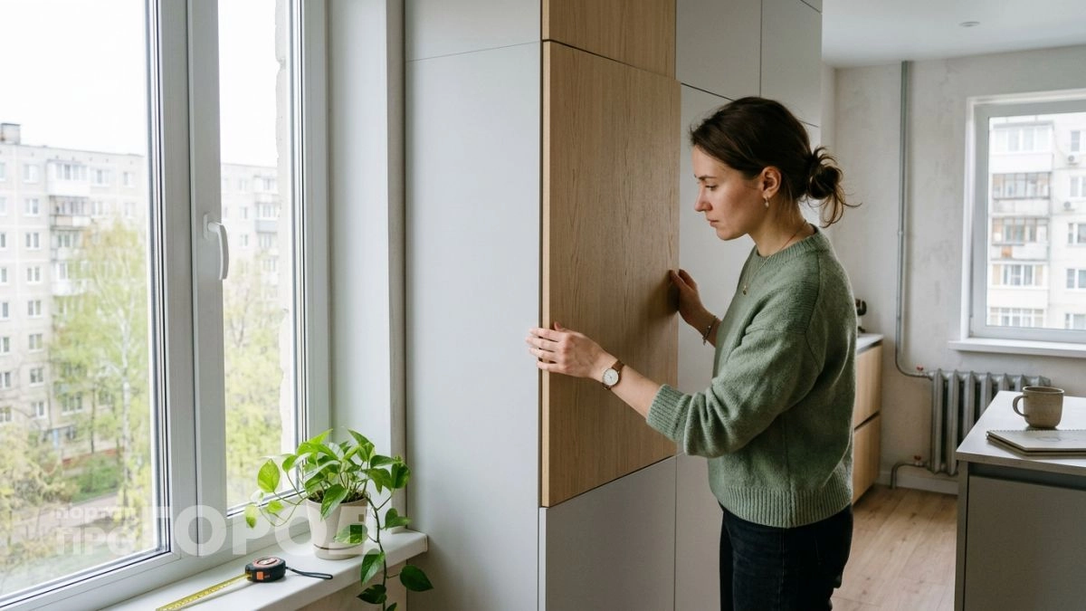 Я отказался от шкафов-купе и собрал скрытую систему хранения, которая обошлась вдвое дешевле