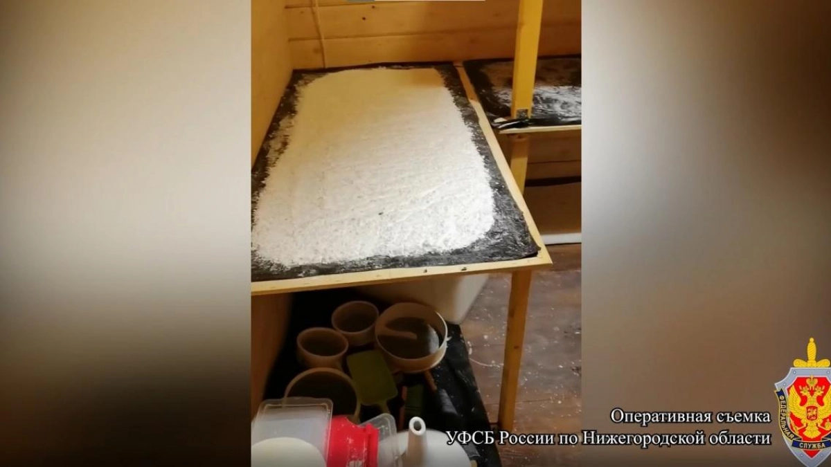 ФСБ ликвидировала нарколабораторию в Нижегородской области: изъято 30 кг синтетики