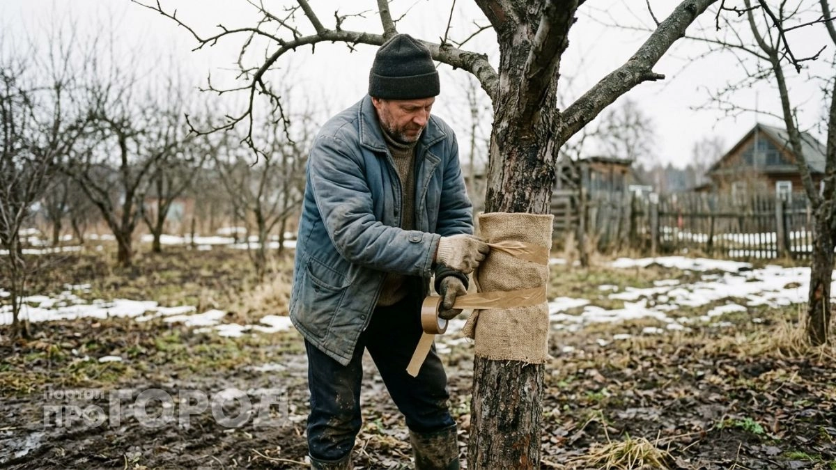 Каждую весну обматываю яблони вот этим — копеечный барьер от тли и муравьев на весь сезон