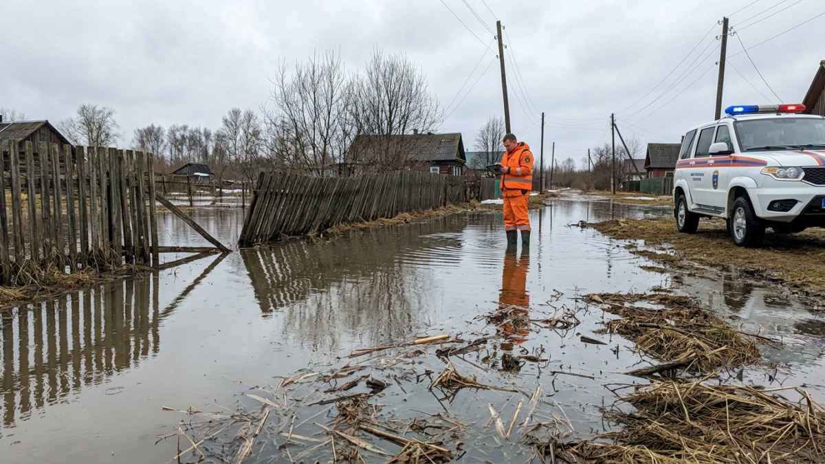 Паводок в Нижегородской области затопил мосты и дороги в 19 районах