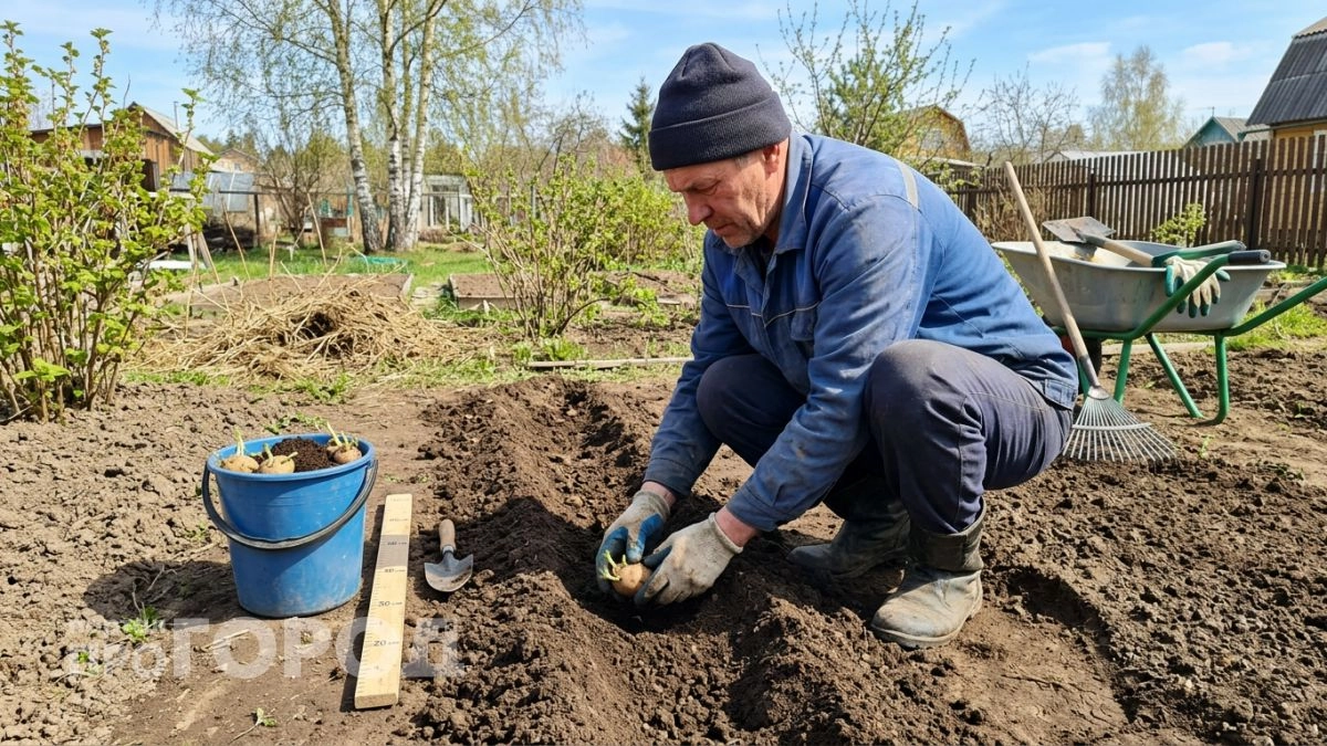 Перестаньте закапывать картофель привычным способом: один простой прием поможет вам собирать урожай в 10 раз больше