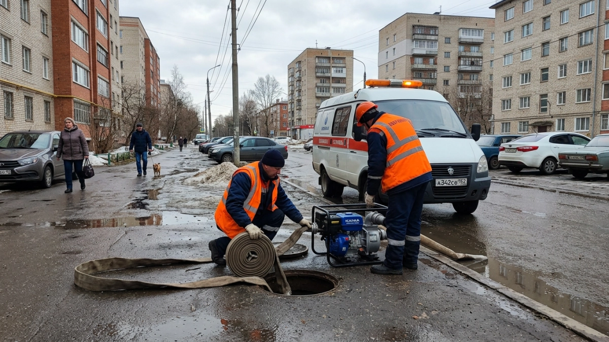 В Нижнем Новгороде развернули 9 противопаводковых команд и 60 машин для откачки воды