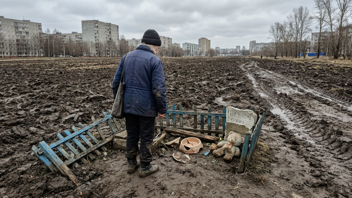 Техника снесла неофициальное кладбище питомцев в Сормовском районе