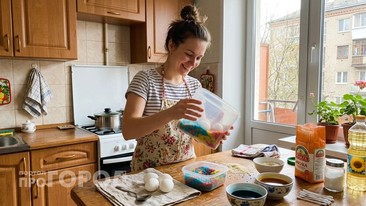 Забудьте про скучные наклейки: использую обычный рис для создания эффектного мраморного узора на пасхальных яйцах