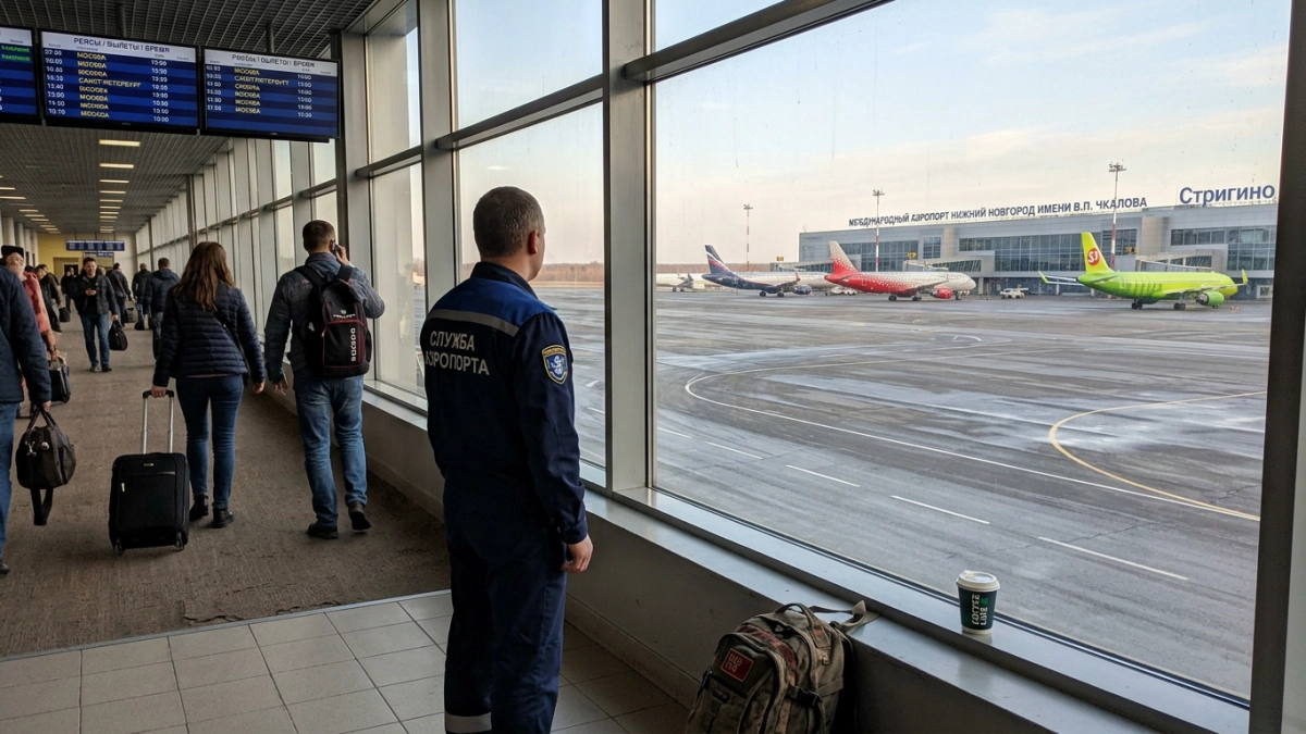 В нижегородском аэропорту ввели план «Ковер» из-за нарушения воздушного пространства