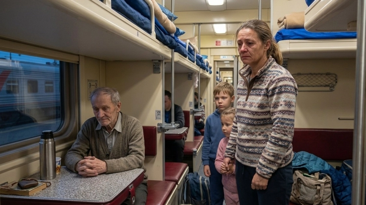 Женщине с 2 детьми не предложили нижнюю полку: вот что она сделала на утро с попутчиками