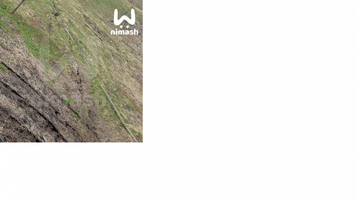 У набережной Федоровского в Нижнем Новгороде начал разрушаться склон Сергиевского оврага